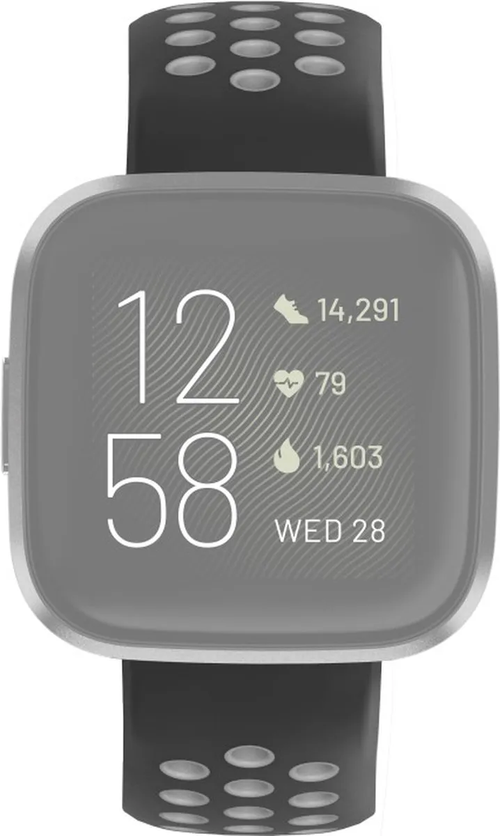 Hama Sportpolsband Fitbit Versa 2/Versa - Zwart