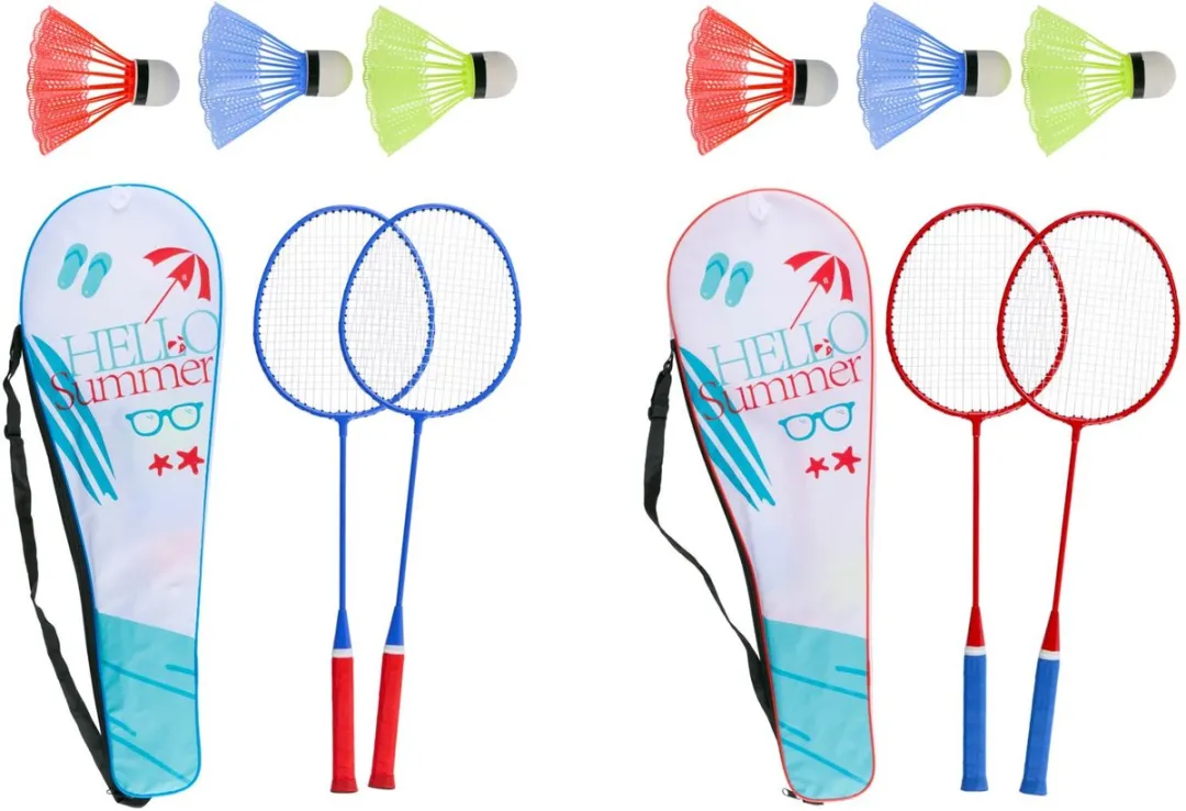Eddy Toys Badmintonset 2 Rackets 3 Shuttles