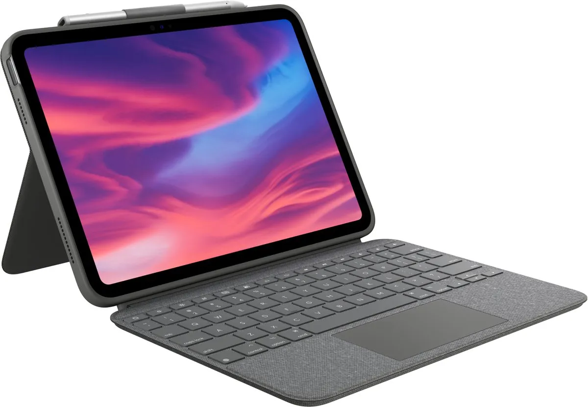 Logitech Combo Touch QWERTZ Toetsenbord - Grijs - 920-011435