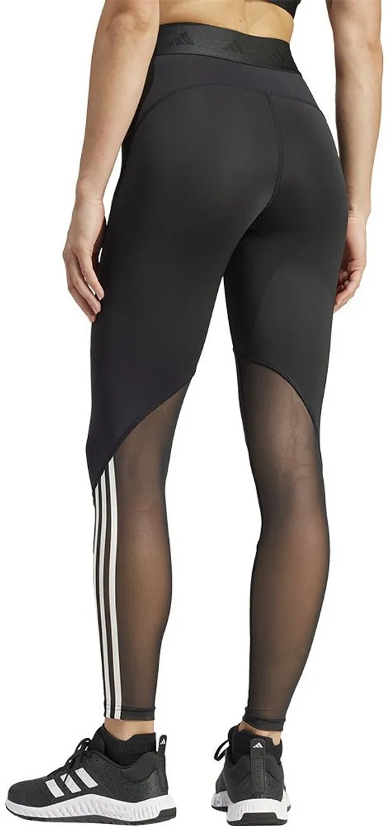 Adidas Hyglm 1/1 L Trainingslegging Dames - Zwart/Wit