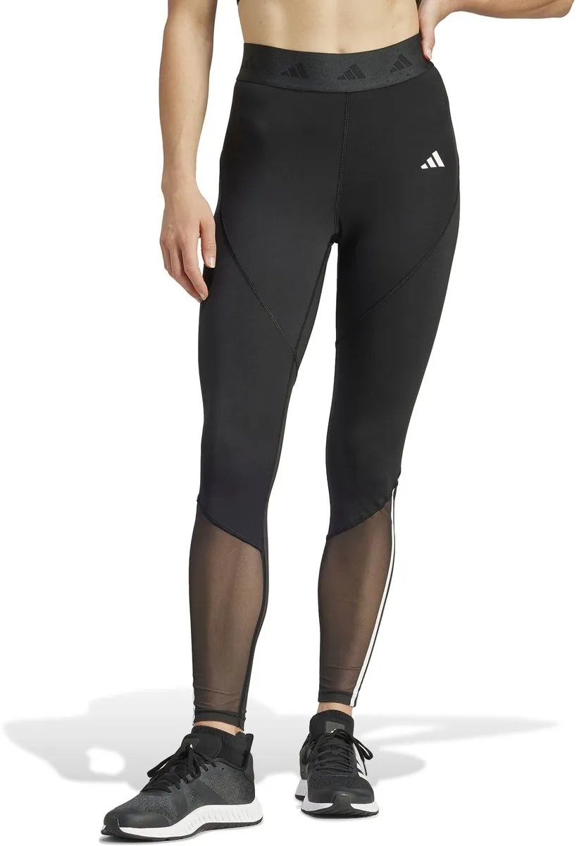 Adidas Hyglm 1/1 L Trainingslegging Dames - Zwart/Wit