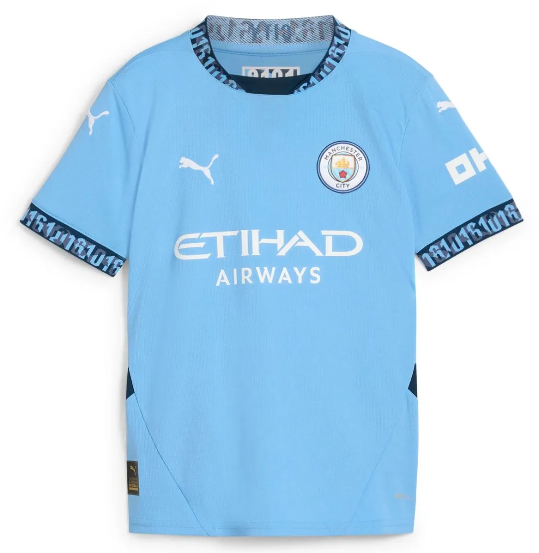 PUMA Manchester City Jr Home Shirt - 116 - Lichtblauw