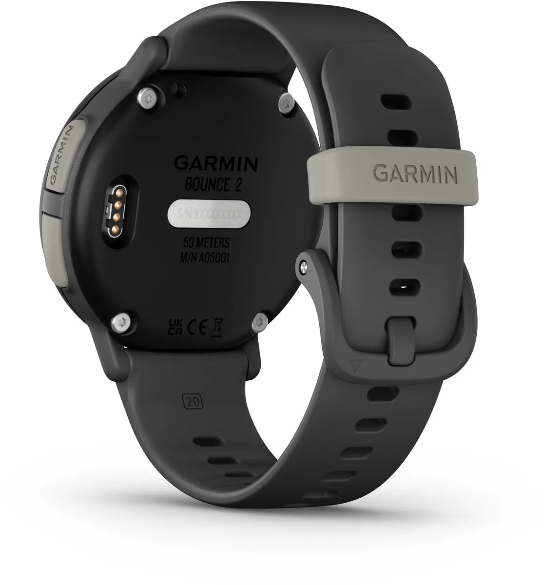 Garmin Bounce 2 Smartwatch 43mm AMOLED - Zwart - afbeelding 6 van 6