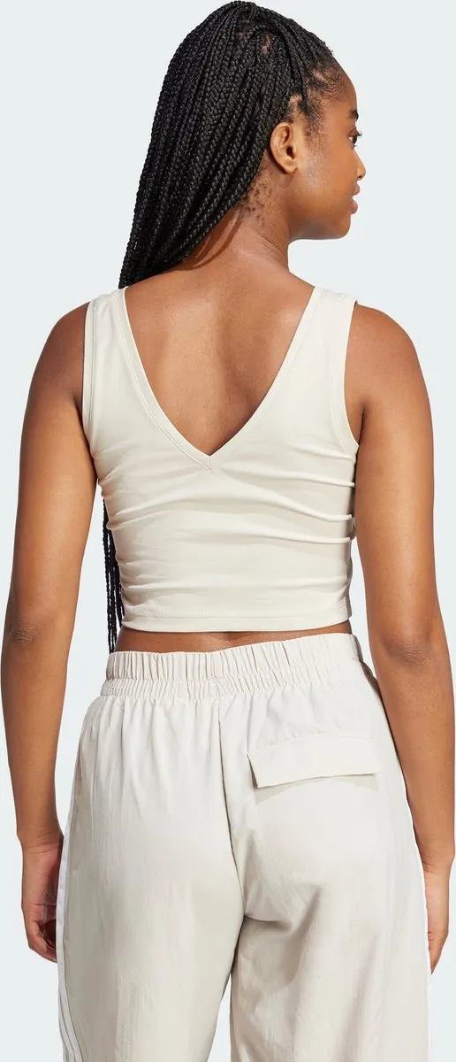 adidas Essentials Small Logo Tanktop - Dames - Beige