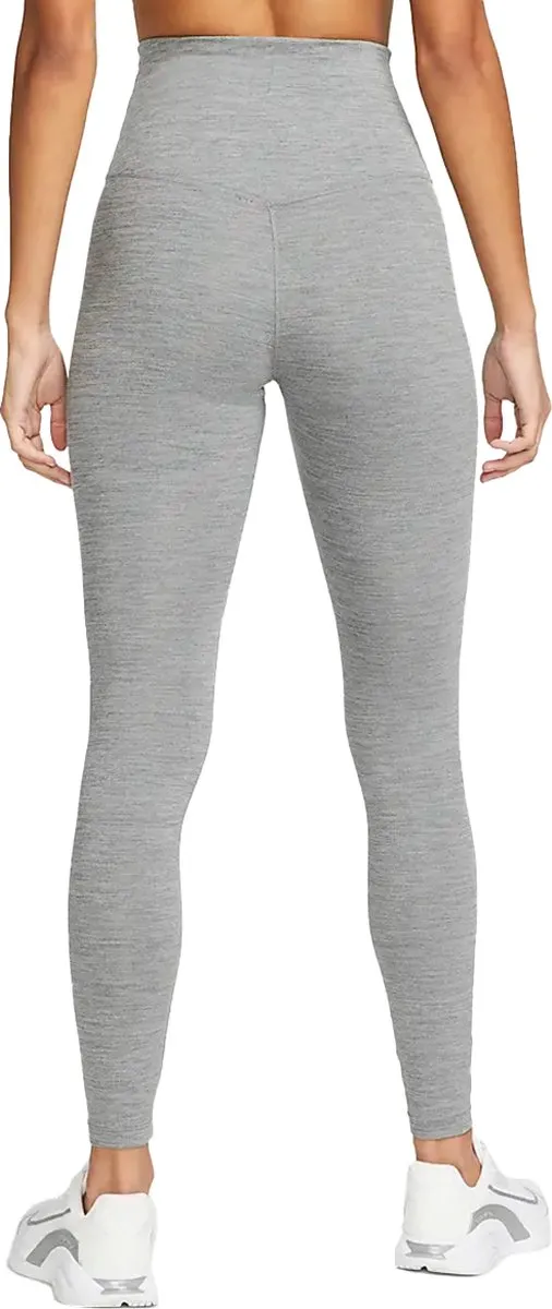 Nike W NK ONE DF MR TGT Dames Sportlegging XS - Grijs