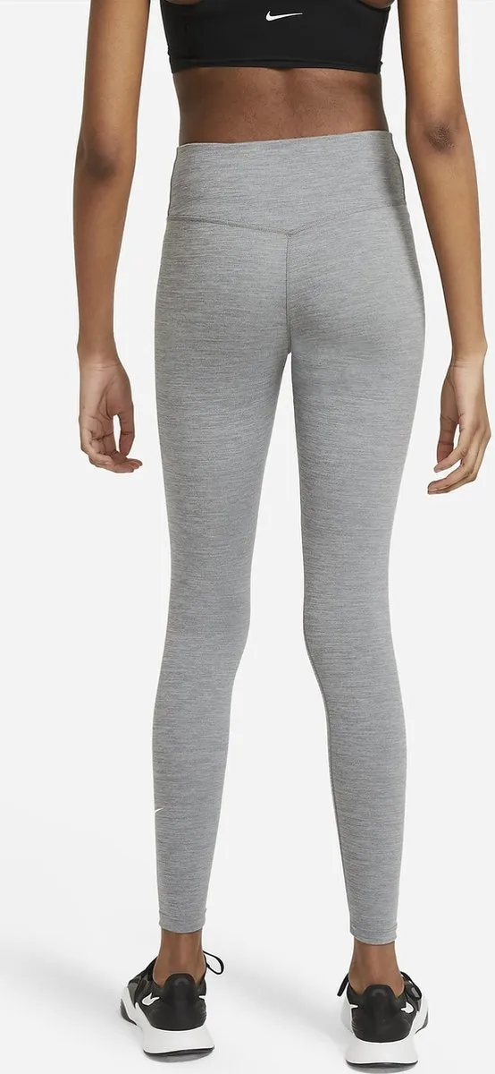 Nike W NK ONE DF MR TGT Dames Sportlegging XS - Grijs - afbeelding 6 van 6