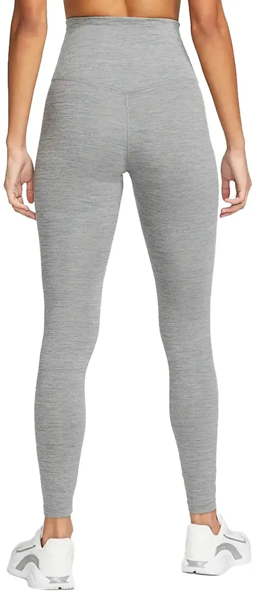 Nike W NK ONE DF MR TGT Dames Sportlegging XS - Grijs