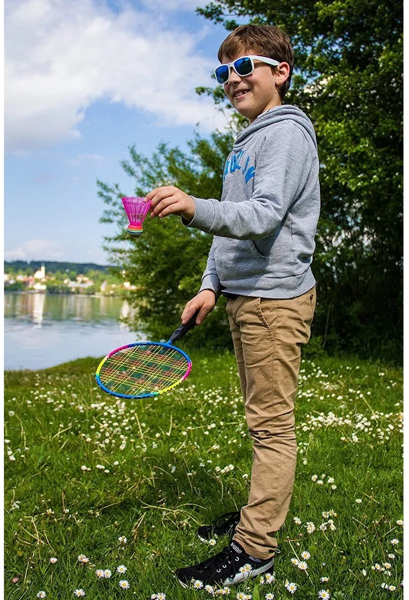 Schildkröt Badmintonset 4-delig Blauw