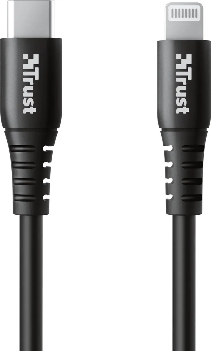 Trust Ndura USB-C naar Lightning Kabel 23569 - 1m - Zwart