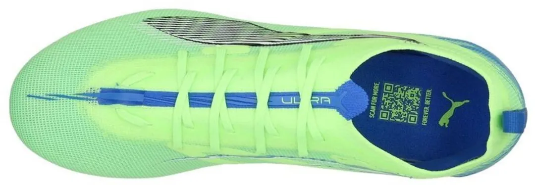 PUMA Ultra 5 Pro FG Voetbalschoenen 42 - Fizzy Apple/Wit/Blauw