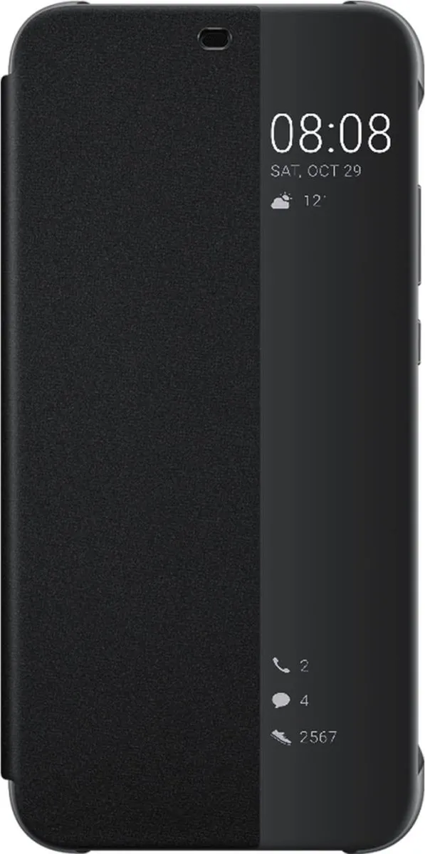 Huawei P20 Lite HP20L-24 Smart View Flip Cover - Zwart
