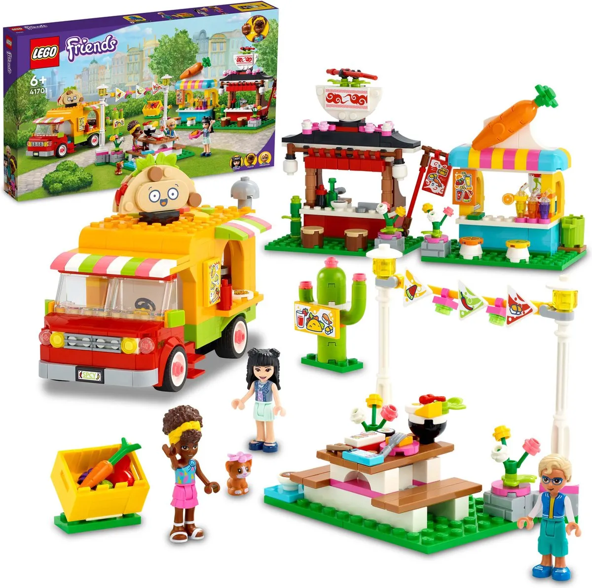 LEGO Friends Streetfoodmarkt 41701 - 592 Stukken - afbeelding 5 van 6
