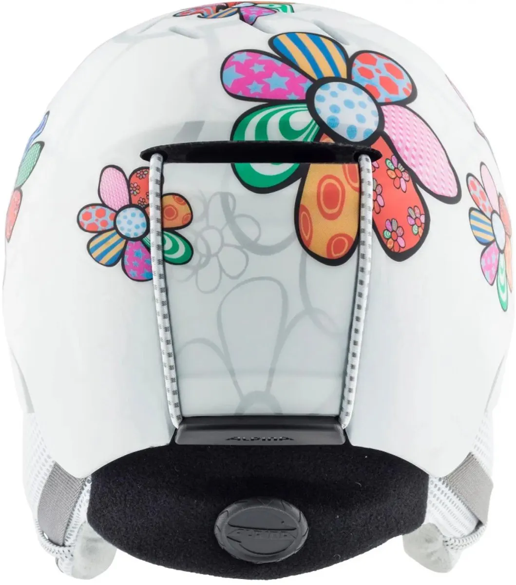 Alpina Kids Pizi Patchwork Flower Skihelm - 51 cm - Wit - afbeelding 5 van 6