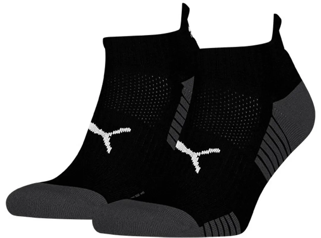 PUMA Unisex 2P Sport Sokken Cushioned - Zwart II - 2 Stuks