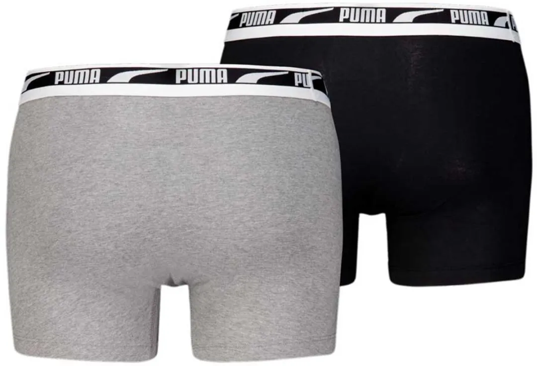 PUMA Men Everyday Multi Logo Boxer - Grijs XL