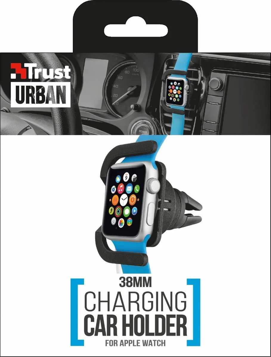 Trust Charging Car Holder Apple Watch 38mm - Zwart