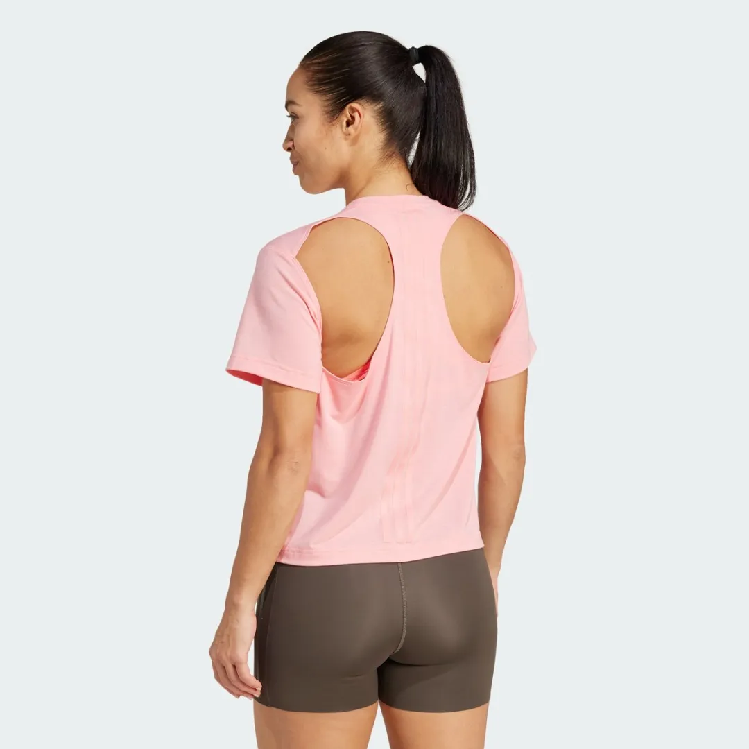 Adidas Performance PrimeLift Back-Cutout T-shirt IW3160 - Roze - afbeelding 6 van 6