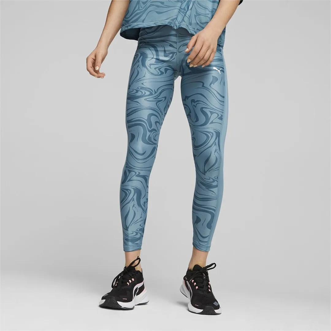 PUMA Train Favorites AOP Leggings - Blauw L