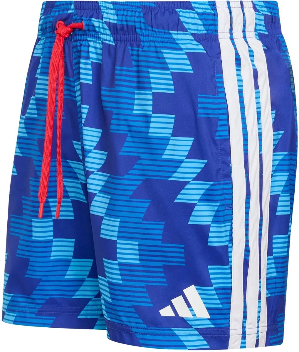 adidas Sportswear Football-Inspired Graphic Zwemshort 5-Inch - Heren - Blauw