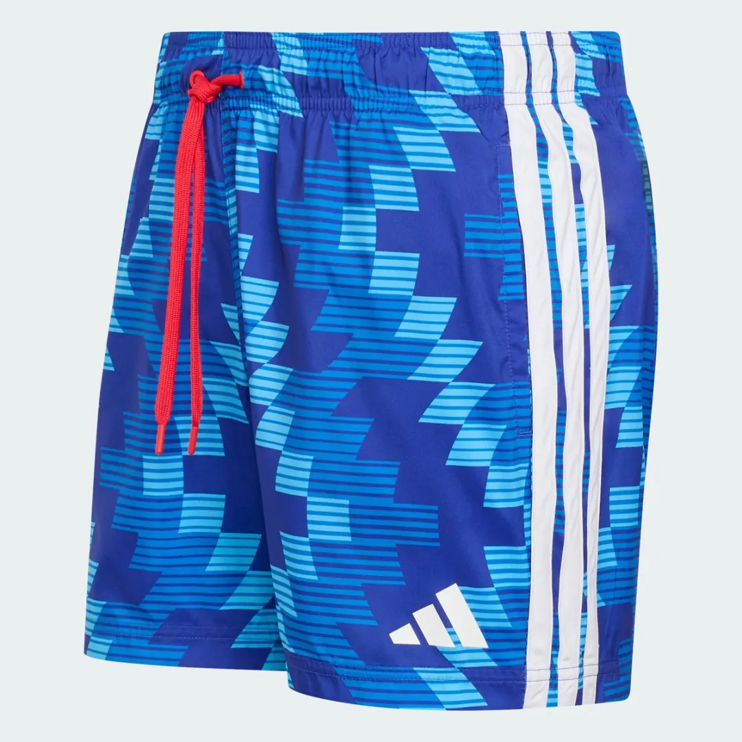 adidas Sportswear Football-Inspired Graphic Zwemshort 5-Inch - Heren - Blauw