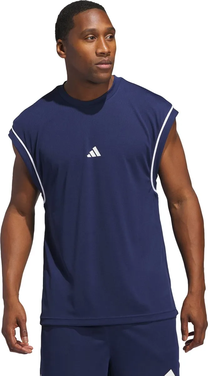 Adidas Performance Basketball All-World Mouwloze Tanktop M - Blauw