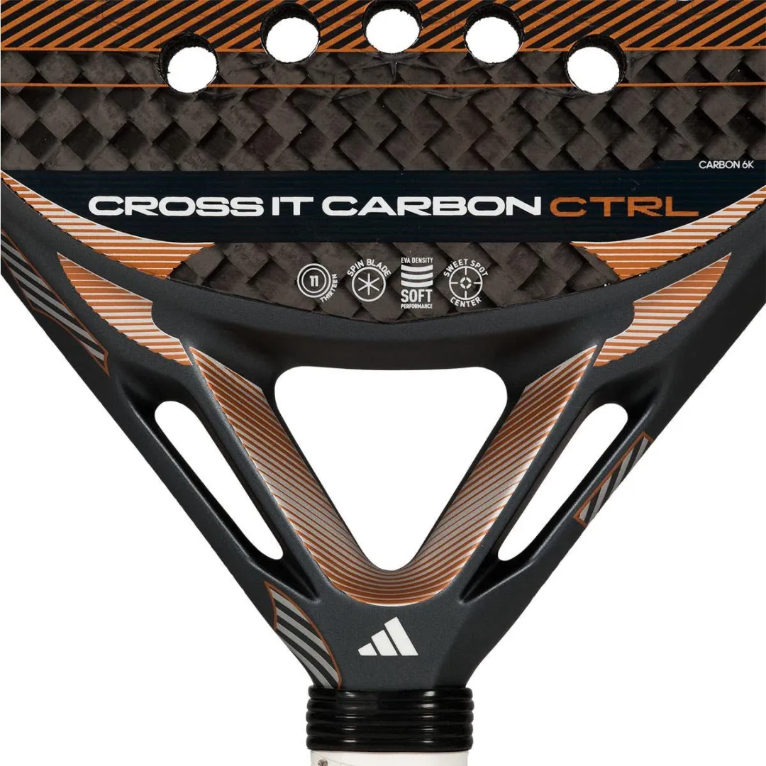 adidas Cross It Carbon Ctrl 2026 Padelracket - Zwart/Goud L2