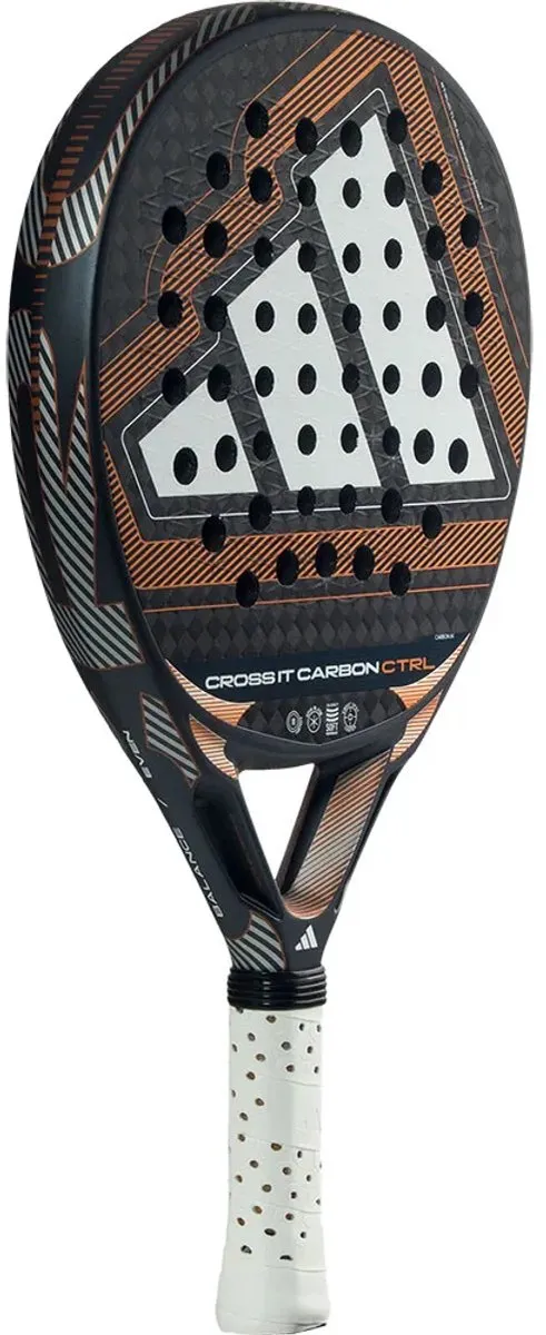 adidas Cross It Carbon Ctrl 2026 Padelracket - Zwart/Goud L2