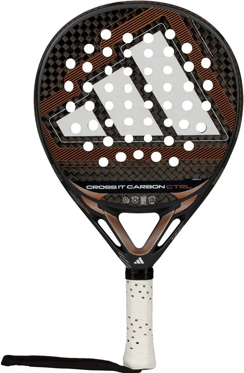 adidas Cross It Carbon Ctrl 2026 Padelracket - Zwart/Goud L2