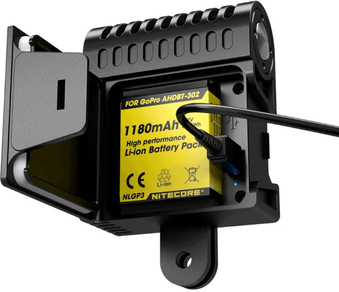 Nitecore GP3 Oplaadbare Cameralamp - Zwart