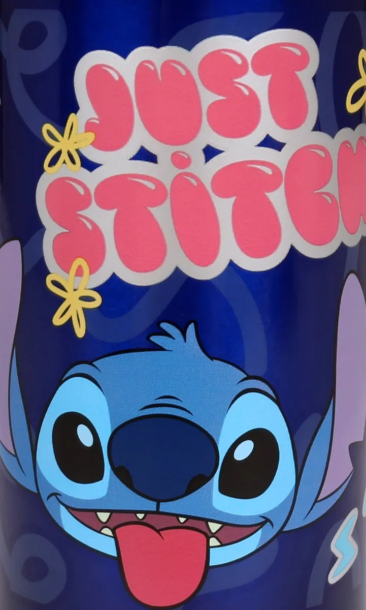 Disney Stitch Aluminium Waterfles 400ml - Blauw - afbeelding 6 van 6