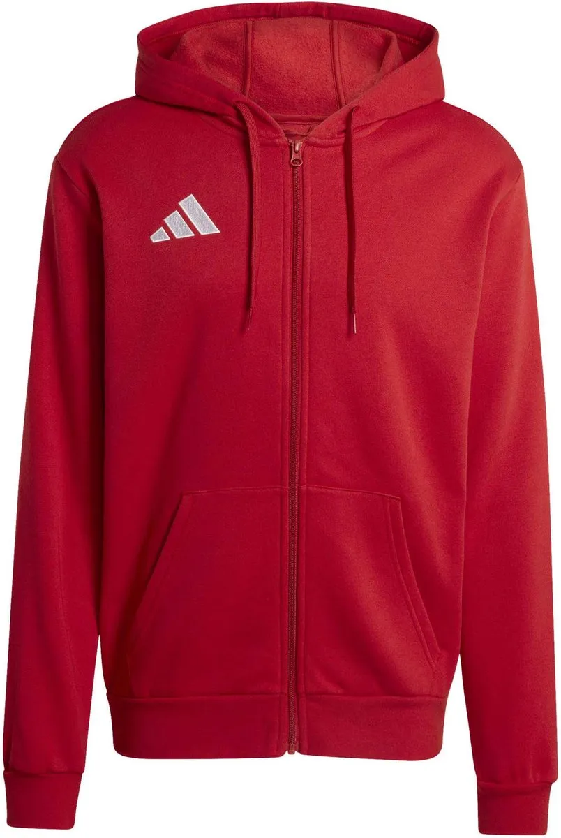 adidas Entrada 26 Full Zip Hooded Vest - M - Geel/Zwart