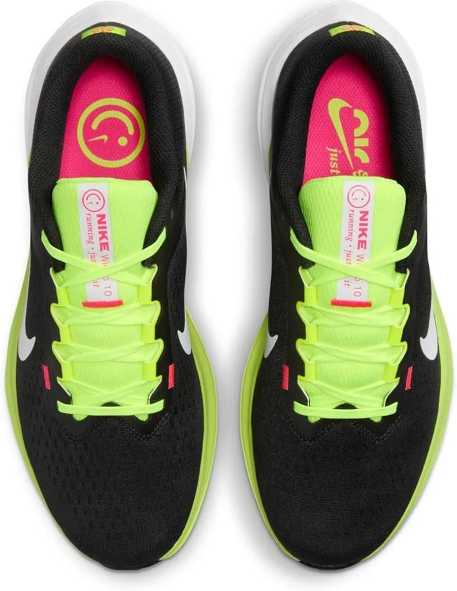 Nike Air Winflo 10 XCC Hardloopschoenen - Maat 42 - Zwart/Geel