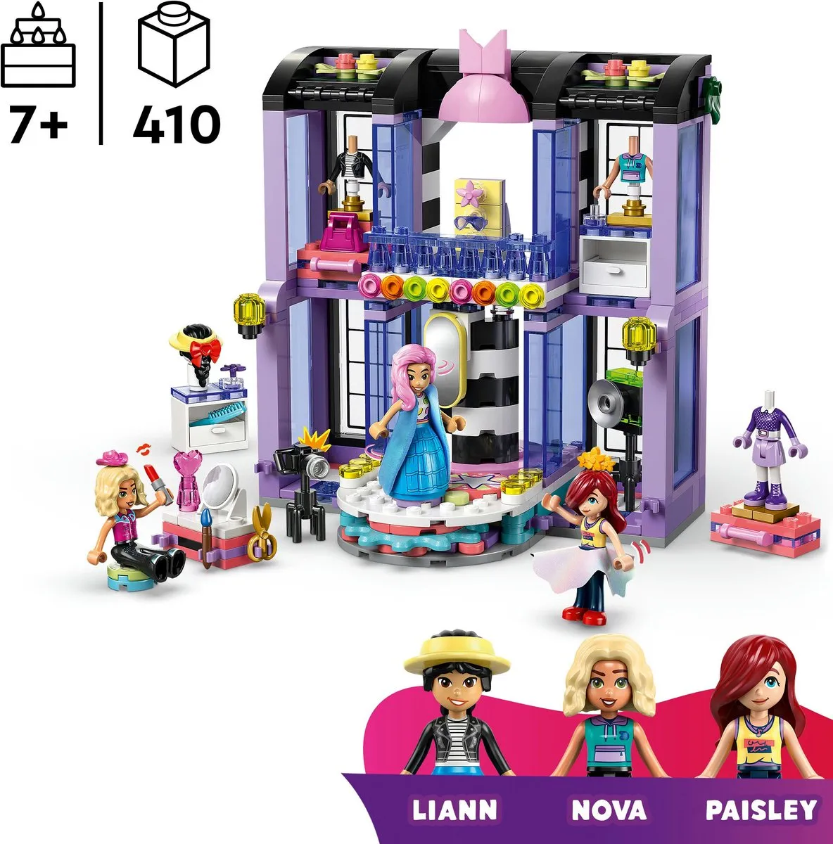 LEGO Friends Heartlake City Modeset - 3 Minifiguren - 2 Stukken - Multicolor