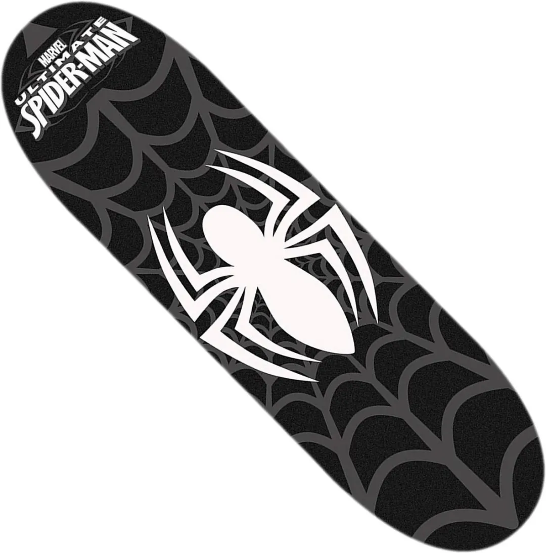 Marvel Spider-Man Skateboard 7'1" - Zwart/Rood/Blauw