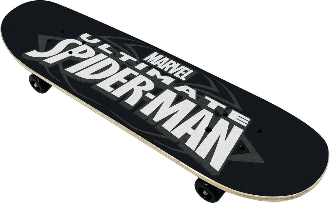 Marvel Spider-Man Skateboard 7'1" - Zwart/Rood/Blauw