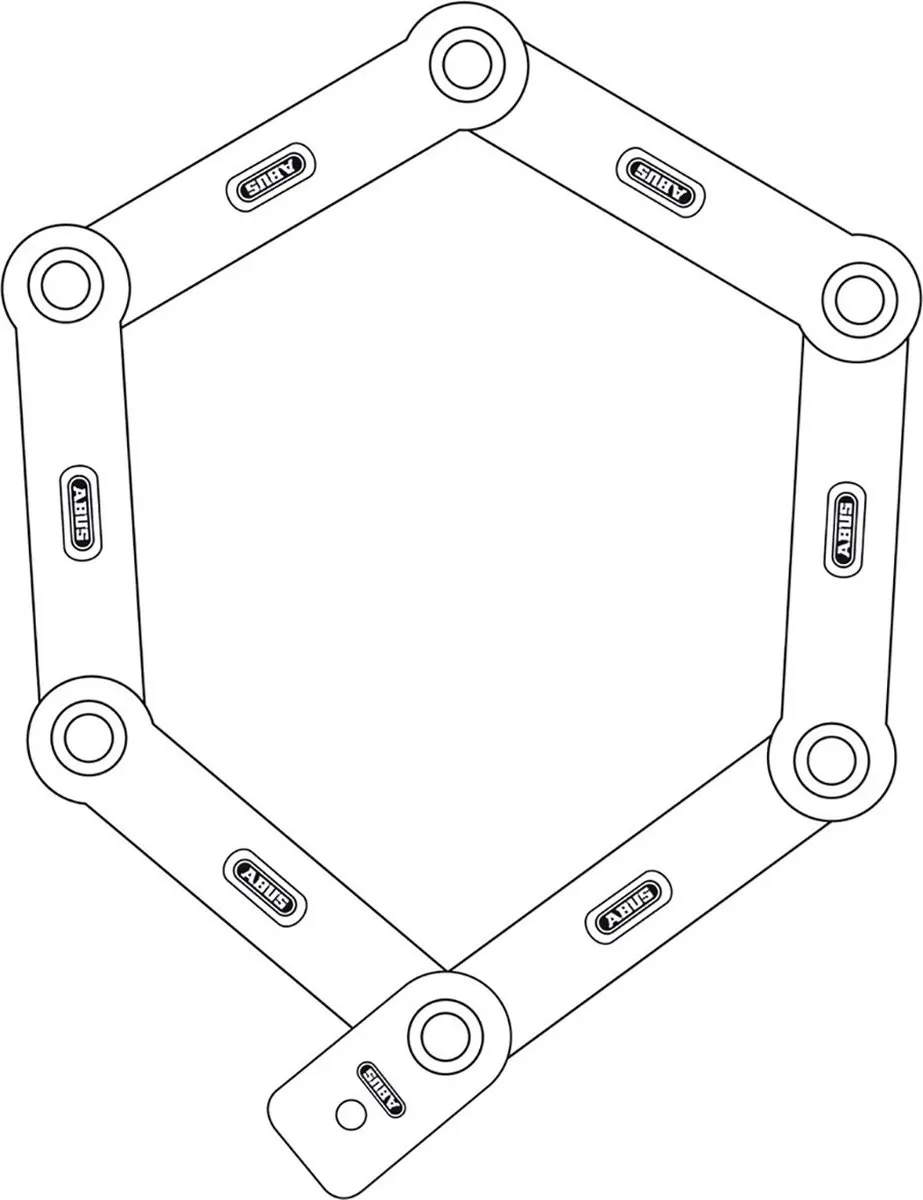 ABUS Bordo Ugrip 5700 Vouwslot - 80cm - Blauw