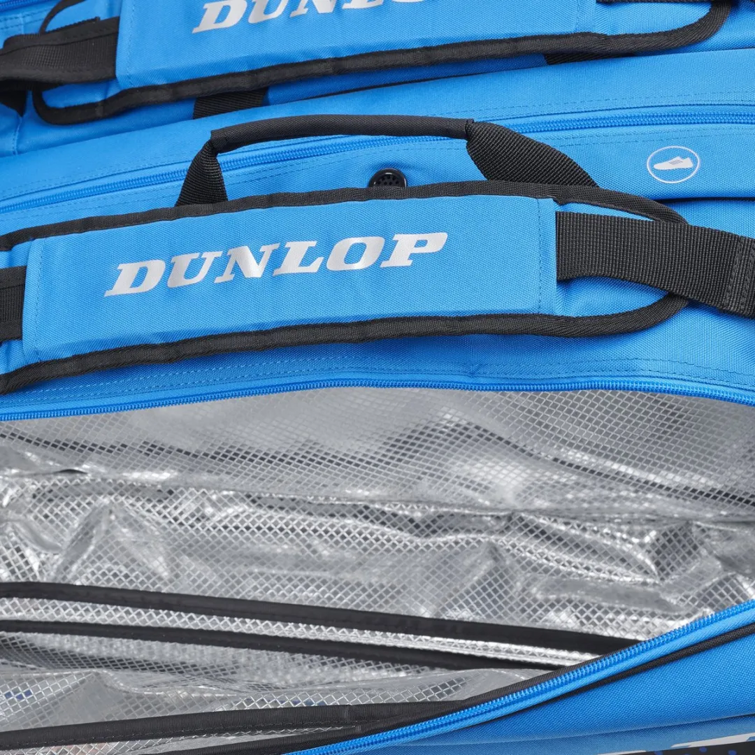 Dunlop PSA 12RKT Squash Bag - 12 Rackets - Blauw/Zwart