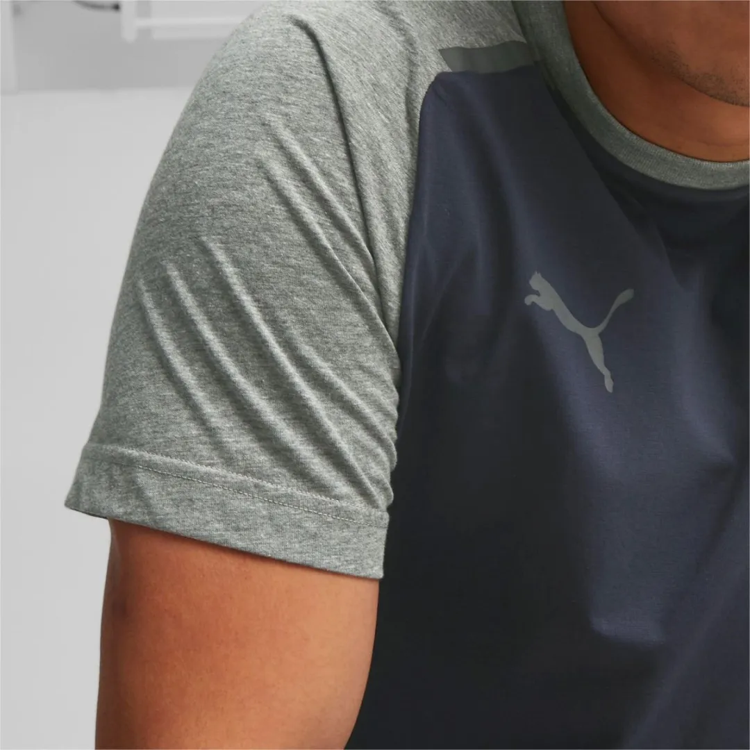 PUMA Team Cup Casuals T-Shirt Heren S - Marine