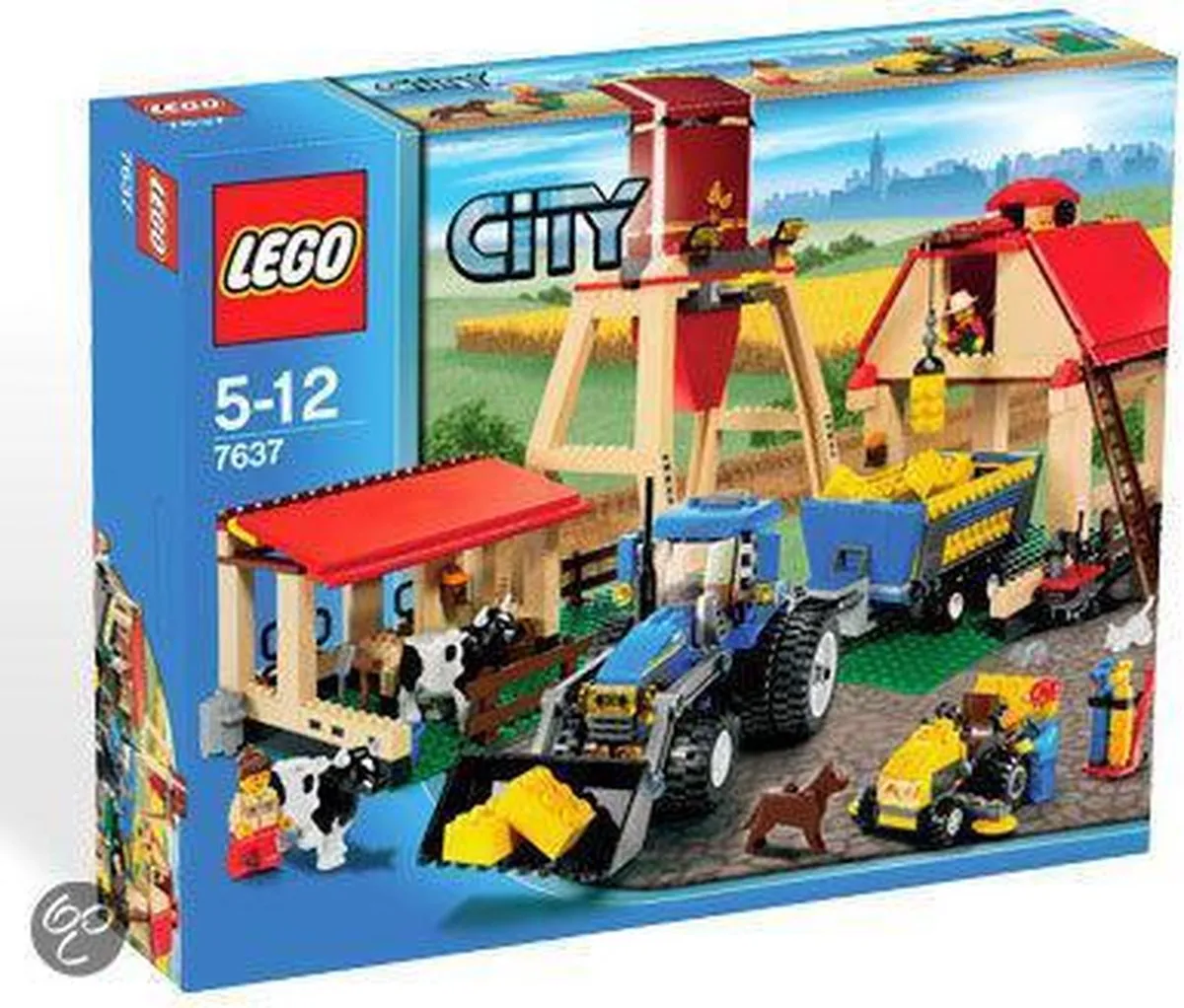 LEGO City Boerderij 7637 - 707 Stukken - 3 Minifiguren - afbeelding 4 van 4