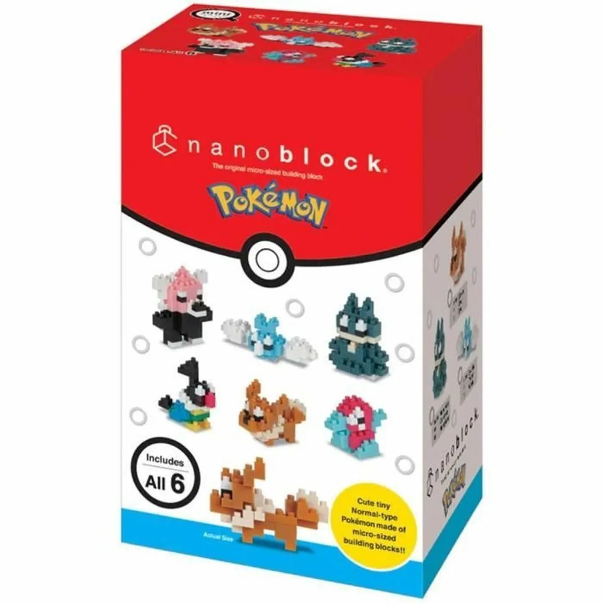 Bandai Namco Pokémon Nanoblock - 6 Onderdelen - Multicolor