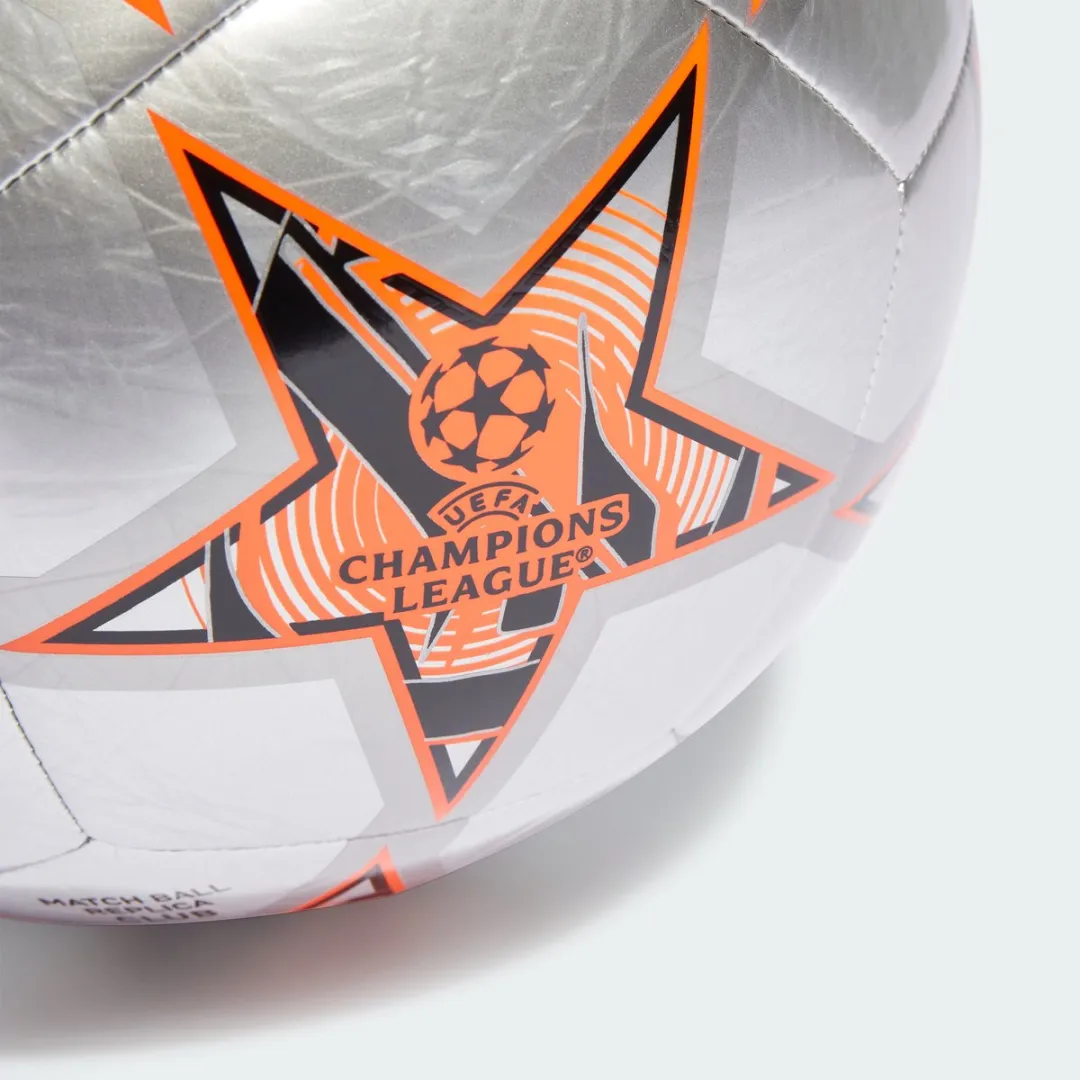 adidas Performance UCL Club Voetbal - Maat 5 - Zilver