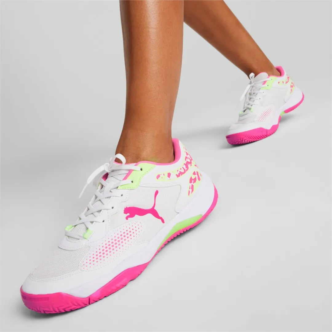 PUMA Solarcourt RCT Sportschoenen 37,5 - Wit/Roze/Geel - afbeelding 6 van 6