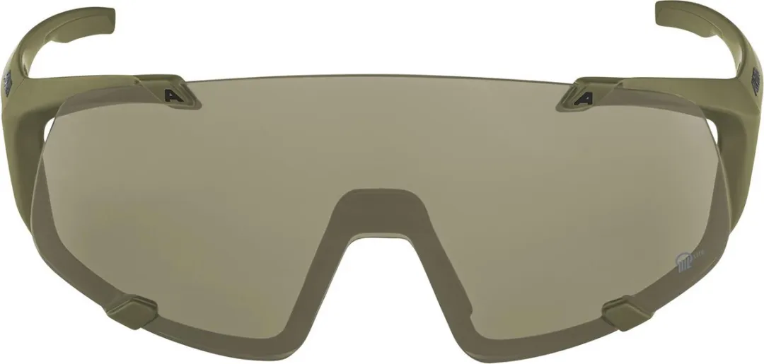 Alpina Hawkeye Q-lite Zonnebril - Groen Silver Mirror CAT3