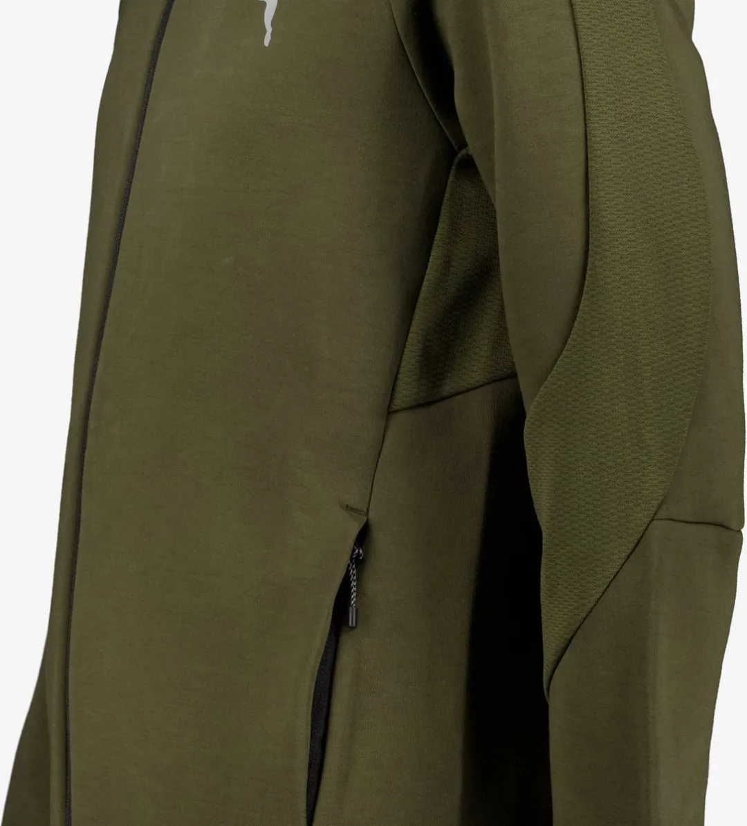 PUMA Evostripe Full-Zip Hoodie - Dark Olive - Maat S