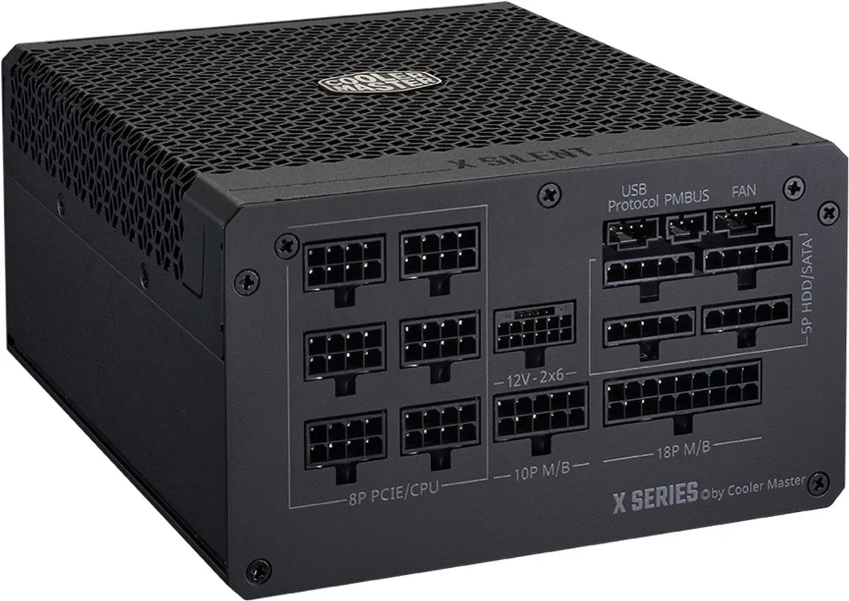 Cooler Master X Silent Edge Platinum 1100 Voeding 1100W - MPS-B001-AZBP-BEU - Zwart