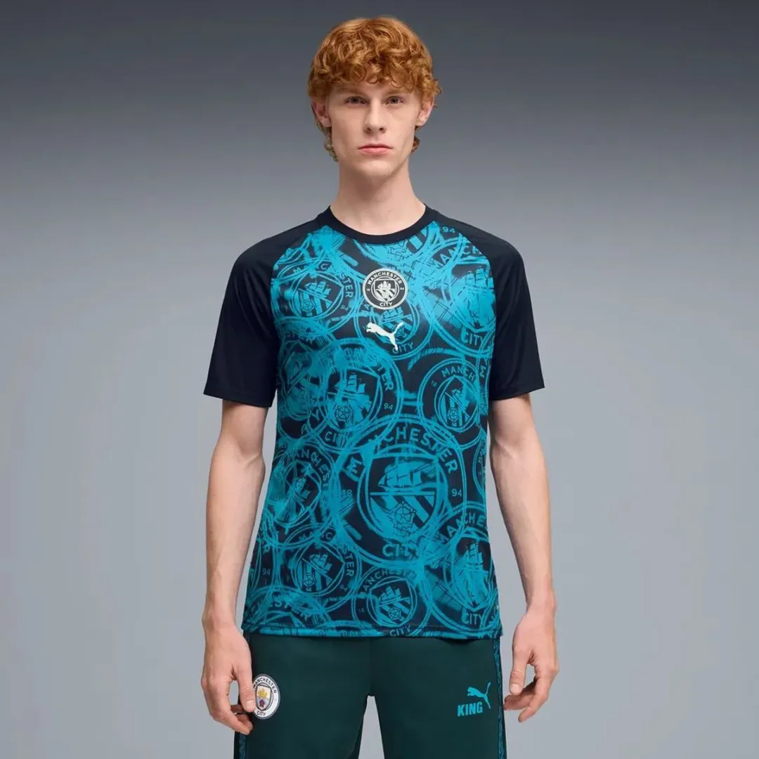 PUMA Manchester City Warm Up Jersey M - Blauw
