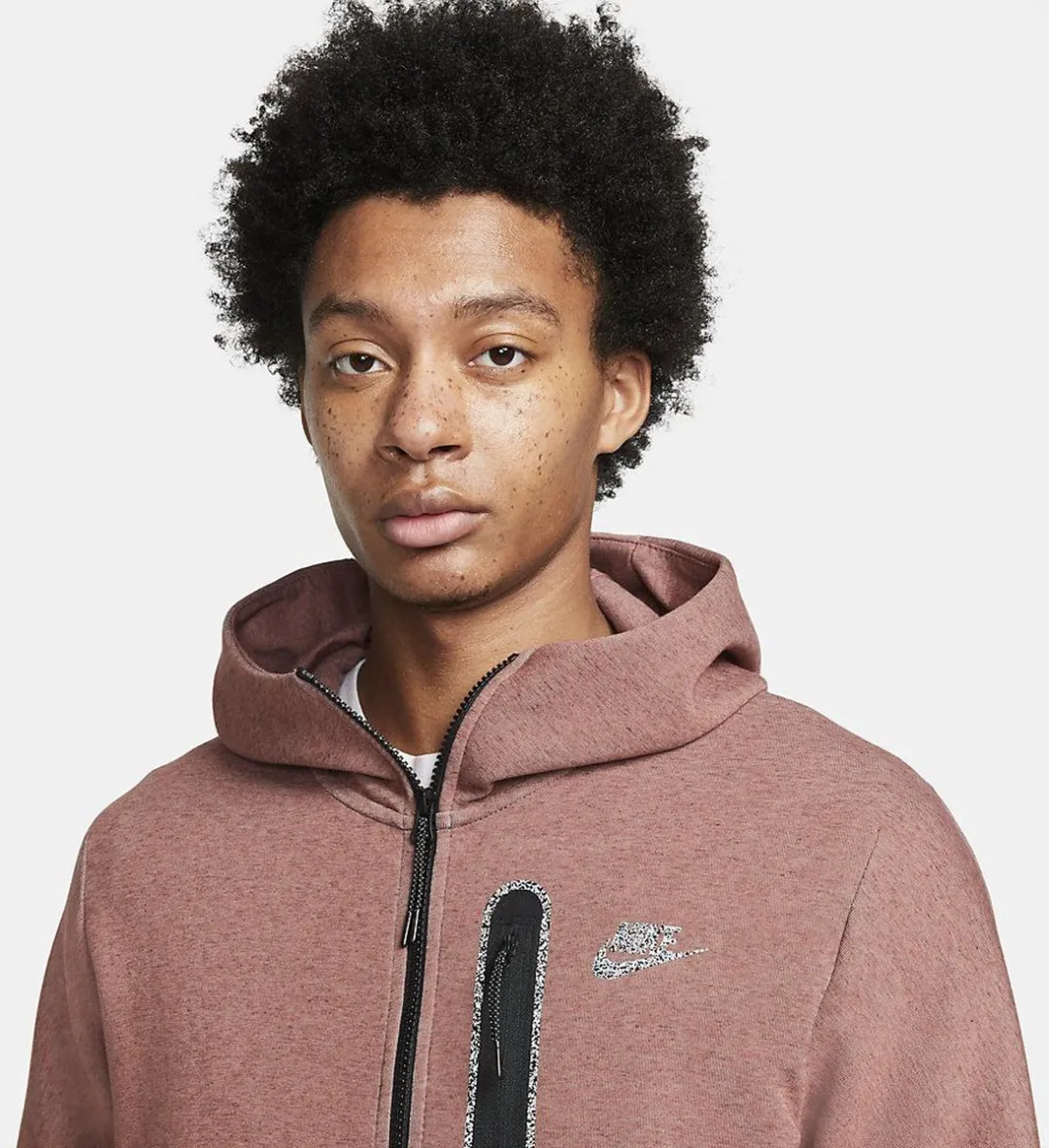 Nike Sportswear Tech Fleece Hoodie DD4688-670 - XS - Redstone Rood
