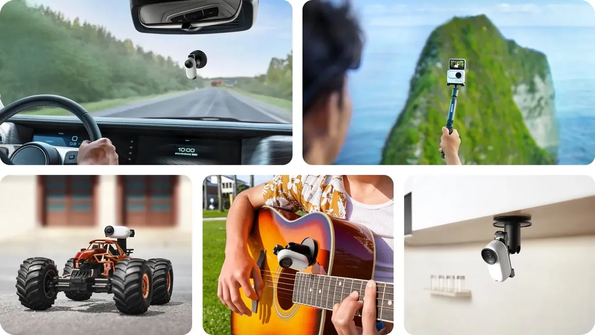 Insta360 Rotatieve Bevestiging Go 3/Go 3S - Black