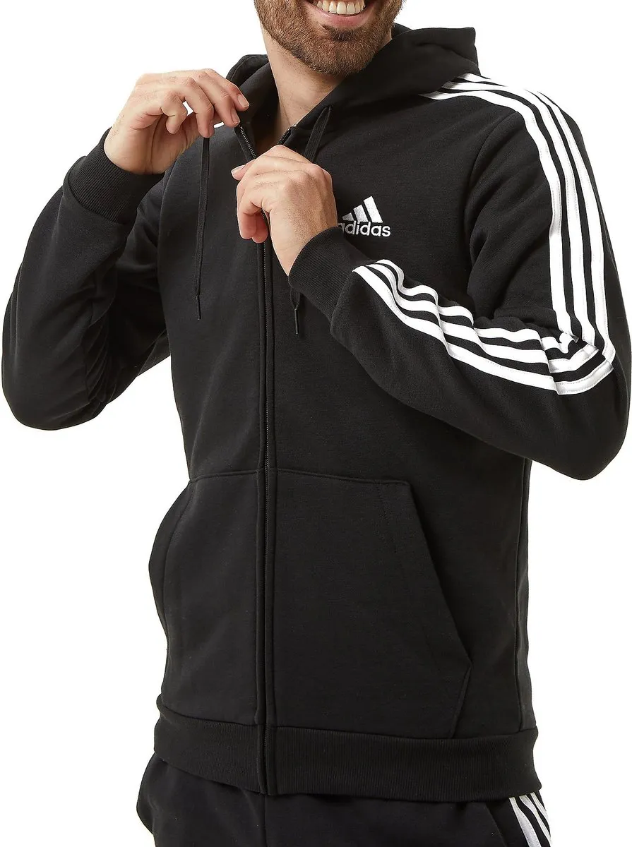 adidas Essentials 3-Stripes Fleece Vest - Zwart - Maat S
