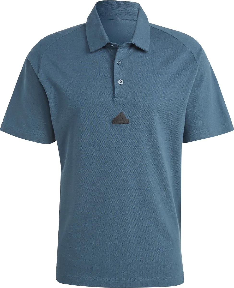 adidas Z.N.E. Premium Poloshirt IJ6134 - Heren - S - Turquoise